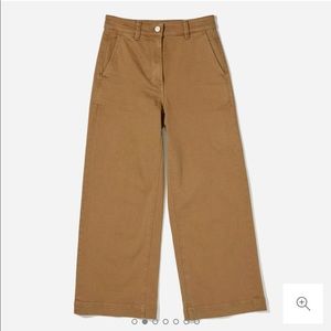 Everlane Wide Leg Crop Pant in Ochre Size 8